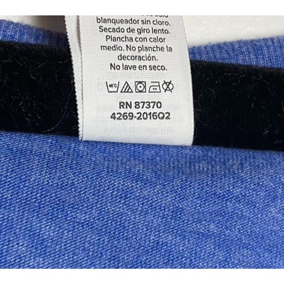 Bella Canvas AXO Alpha Chi Omega Scoop Neck Blue Tee Floral Size Medium - Picture 10 of 10